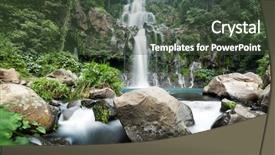  Presentation with water moving - Slide deck having troism - slow shutter for moving water background and a tawny brown colored foreground