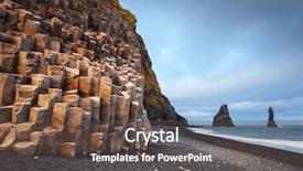  Presentation with black - Audience pleasing PPT layouts consisting of troll toes reynisdrangar vik iceland backdrop and a tawny brown colored foreground