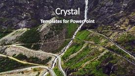  Presentation with norway - Beautiful slides featuring hairpin bend - trollstigen troll's footpath serpentine mountain backdrop and a dark gray colored foreground