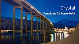  Presentation with starry night - Colorful PPT layouts enhanced with tromso-at-starry-night-norway backdrop and a ocean colored foreground