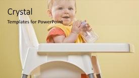  Presentation with baby bottle - Presentation having  background and a  colored foreground