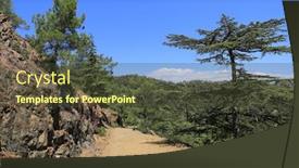  Presentation with cedar - Theme enhanced with troodos-cedar-alley-in-cyprus background and a tawny brown colored foreground