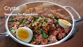  Presentation with traditional food romanian - Beautiful slide deck featuring tropeiro beans traditional brazilian food backdrop and a coral colored foreground