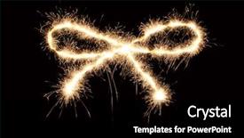  Presentation with sparkling - Presentation design consisting of star sparkling award - sparkler ribbon background and a black colored foreground