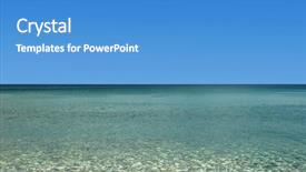  Presentation with stormy sea - Colorful slide set enhanced with tropic sea backdrop and a  colored foreground