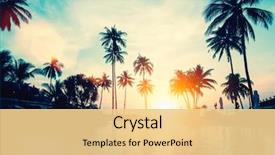  Presentation with amazing - Beautiful slides featuring tropical - amazing sunset in the tropics backdrop and a blonde colored foreground