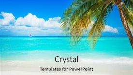  Presentation with tropical - Colorful presentation theme enhanced with tropical - beach backdrop and a arctic colored foreground