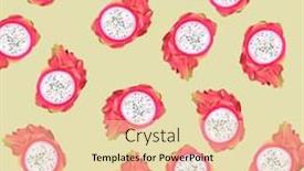  Presentation with dragon - PPT theme featuring tropical-background-with-dragon-fruits background and a lemonade colored foreground