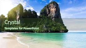  Presentation with thailand - Colorful presentation design enhanced with tropical beach andaman sea thailand backdrop and a  colored foreground
