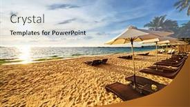  Presentation with boracay - Presentation theme with tropical-beach-boracay-island-philippines background and a light blue colored foreground