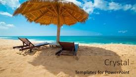  Presentation with sri lanka - Cool new presentation with tropical beach in sri lanka backdrop and a coral colored foreground