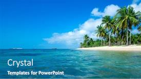  Presentation with sri lanka tourism - Presentation having tropical beach in sri lanka summer holiday and vacation concept for tourism background and a teal colored foreground