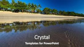  Presentation with reflection - Colorful presentation enhanced with tropical-beach-with-reflection backdrop and a dark gray colored foreground