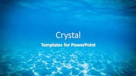  Presentation with luxury nature - Colorful presentation enhanced with tropical-blue-ocean-underwater-background backdrop and a gray colored foreground