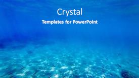  Presentation with luxury nature - PPT theme having tropical-blue-ocean-underwater-background background and a gray colored foreground