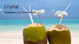  Presentation with coconut - Colorful slides enhanced with  backdrop and a  colored foreground