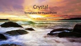  Presentation with thailand - Audience pleasing slide deck consisting of tropical colorful sea sunset thailand backdrop and a coral colored foreground