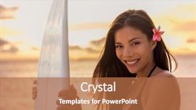  Presentation with healthy lifestyle cute - Audience pleasing theme consisting of tropical flowers - beach sunset sexy surfer woman backdrop and a red colored foreground