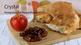  Presentation with ramadan - Slide set enhanced with grains of coffee or mocha background and a tawny brown colored foreground