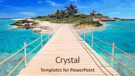  Presentation with caribbean - Colorful PPT theme enhanced with tropical island of caribbean backdrop and a lemonade colored foreground