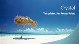  Presentation with cuba - Colorful slide set enhanced with tropical island travel background backdrop and a  colored foreground