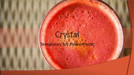  Presentation with city of chicago aerial view - Beautiful presentation theme featuring tropical jugos - aerial view of glass backdrop and a red colored foreground