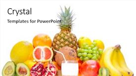  Presentation with fresh coconut juice decorated tropical - Amazing theme having tropical jugos - assortment of fresh fruits backdrop and a  colored foreground