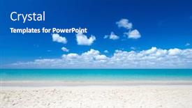  Presentation with maldives - Presentation theme consisting of tropical-maldives-island-with-white background and a ocean colored foreground