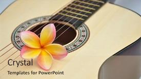  Presentation with tropical - Beautiful theme featuring tropical melody backdrop and a  colored foreground