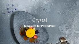  Presentation with confectionery - Audience pleasing slides consisting of tropical-mousse-desserts-flat-lay backdrop and a gray colored foreground