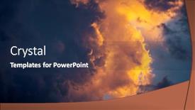  Presentation with epic - Presentation design featuring tropical-ominous-clouds-before background and a navy blue colored foreground