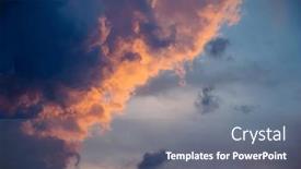  Presentation with hurricane - Slide deck consisting of tropical-ominous-clouds-before background and a gray colored foreground