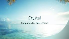  Presentation with serenity - Amazing PPT theme having tropical paradise - maldives serenity backdrop and a cool aqua colored foreground