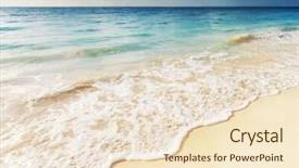  Presentation with serenity - Colorful presentation enhanced with tropical paradise - serenity beach backdrop and a lemonade colored foreground