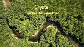  Presentation with amazon river - PPT theme consisting of aerial view of amazon river background and a tawny brown colored foreground