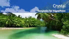  Presentation with island - Slide set featuring egg grilled asian traditional food background and a tawny brown colored foreground