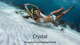  Presentation with tropical - Audience pleasing PPT theme consisting of tropical sea over sandy bottom backdrop and a lemonade colored foreground