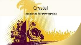  Presentation with sound - Presentation design having tropical sound background and a blonde colored foreground