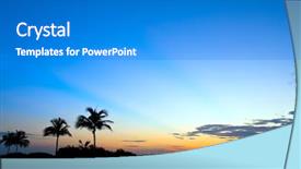  Presentation with miami - Theme consisting of tropical sunrise miami fl background and a gray colored foreground