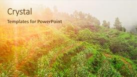  Presentation with japan beautiful landscape mountain fuji - Slide deck featuring oryza - beautiful landscape in himalayas mountains background and a lemonade colored foreground