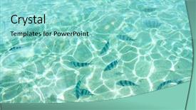  Presentation with stripe - Slide deck featuring tropical waters of okinawa japan background and a arctic colored foreground