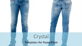  Presentation with trousers - Cool new presentation theme with trousers-on-the-model-isolated backdrop and a light blue colored foreground