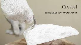  Presentation with plaster - PPT layouts featuring trowel-with-plaster-powder background and a soft green colored foreground