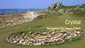  Presentation with corporate maze - Theme consisting of troy town maze st agnes background and a tawny brown colored foreground