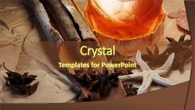  Presentation with cocktail - Slide set enhanced with trpopical alchol cocktail background and a tawny brown colored foreground