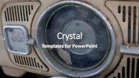  Presentation with old car - Theme enhanced with truck art - inside of old car background and a dark gray colored foreground