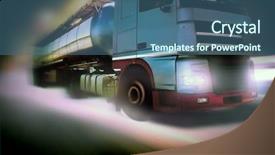  Presentation with blur - Beautiful presentation theme featuring baby boy outdoors in pumpkin costume with real pumpkins backdrop and a coral colored foreground