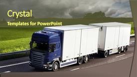  Presentation with driving road - Amazing slide deck having  backdrop and a  colored foreground