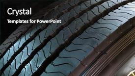  Presentation with tire - Audience pleasing presentation consisting of truck tire backdrop and a black colored foreground