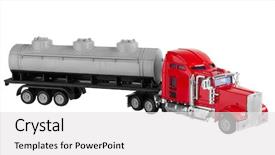  Presentation with tank truck - Amazing PPT layouts having truck with tank isolated backdrop and a white colored foreground
